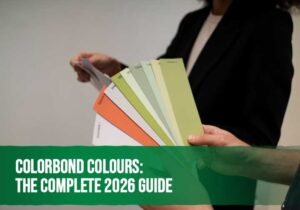 Colorbond colour samples showcasing popular roofing and exterior colour options for Australian homes in 2026.