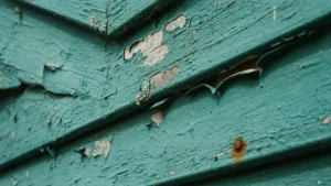 Peeling and cracking exterior paint on an Adelaide weatherboard home showing signs that repainting is overdue